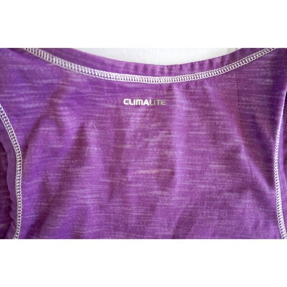 Adidas Womens Purple Climalite Racerback Tank Top - Size M - Picture 5 of 5